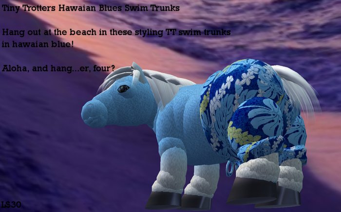 Tiny Trotters hawaiian blues Swimming Trunks