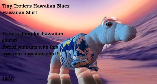 Tiny Trotters hawaiian blues Hawiian Shirt