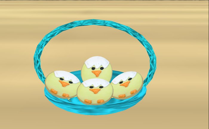 Divivity Easter Chick Cookie Basket