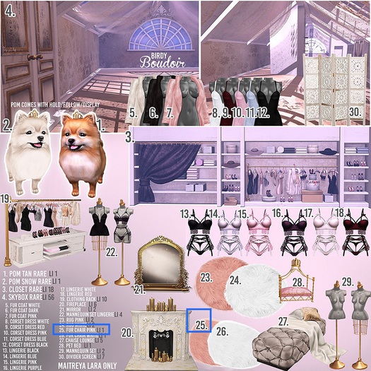 Birdy - Boudoir - Pom - Tan [BOX] RARE