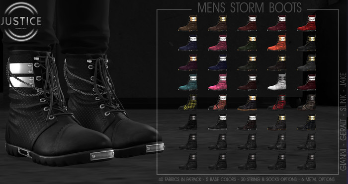 [JUSTICE DEMO] MENS STORM BOOTS - WEAR ME