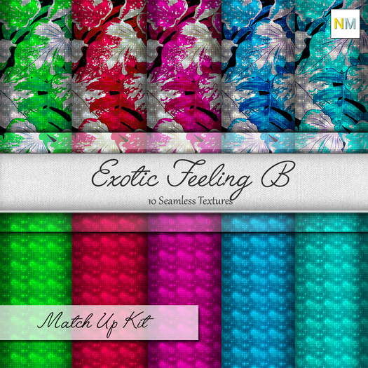 Exotic Feeling B Matchup Kit 10 Seamless Textures NM