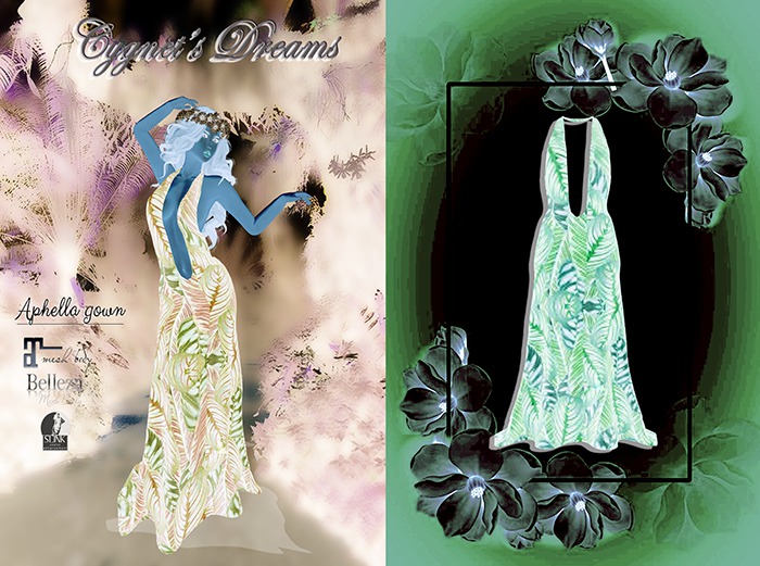 *Cygnet's Dreams*--Aphella gown DEMO