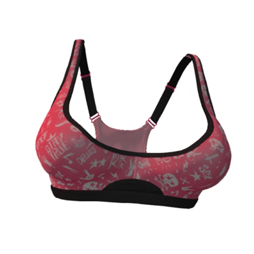 Razor/// Racerback Sports Bra - Nude