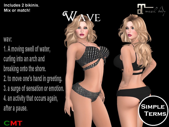 Wave Bikini - Black
