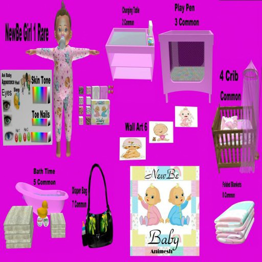 Animesh NewBe Baby Girl 1 Rare