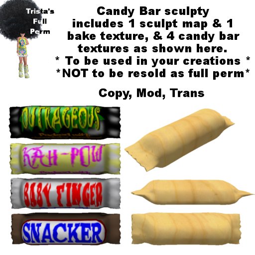 Candy Bar sculpty pack (BOXED)