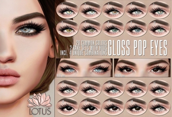 LOTUS. Gloss Pop Eyes - Blue RARE