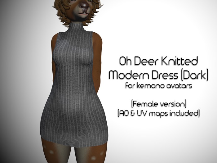 LMF Oh Deer Sleek Knitted Dress (Female)