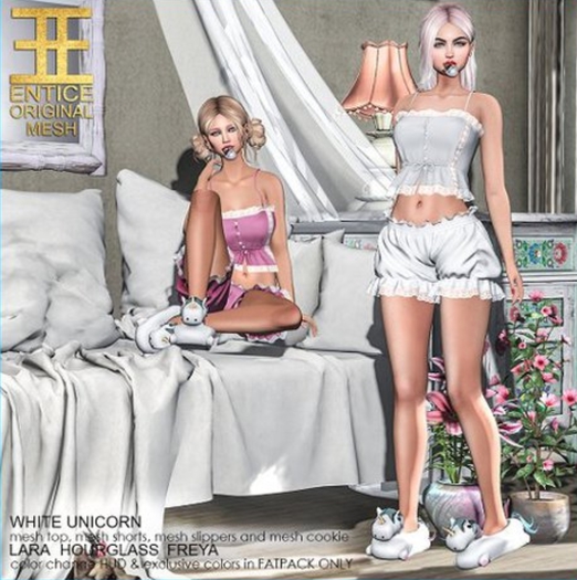 Entice - White Unicorn T&S - Freya White RARE 2