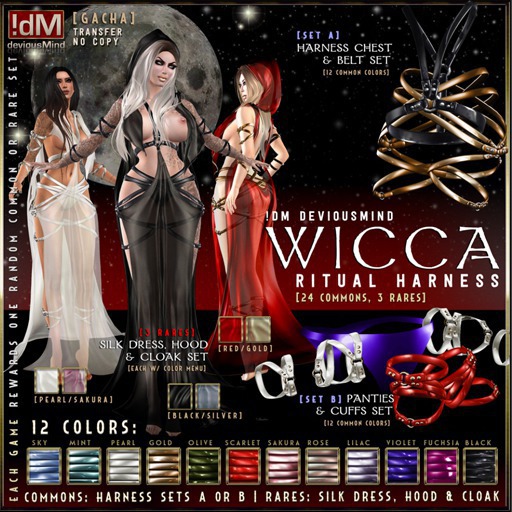 !dM deviousMind "Wicca" **ROSE** (BOX #8B LARA)