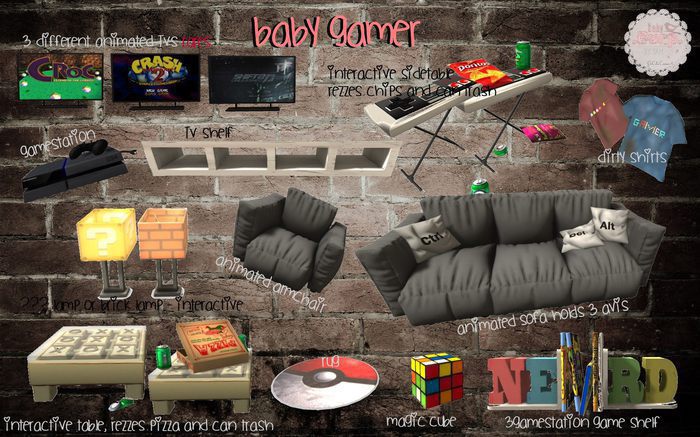 {BB} - The Baby Gamer - CRASH fox2 TY RARE