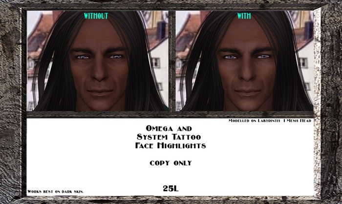 Face Highlights  Omega/System tattoo