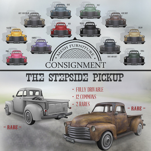 [Con.] Stepside Pick-up - HUD - (WEAR ME) - Rusty Gold RARE
