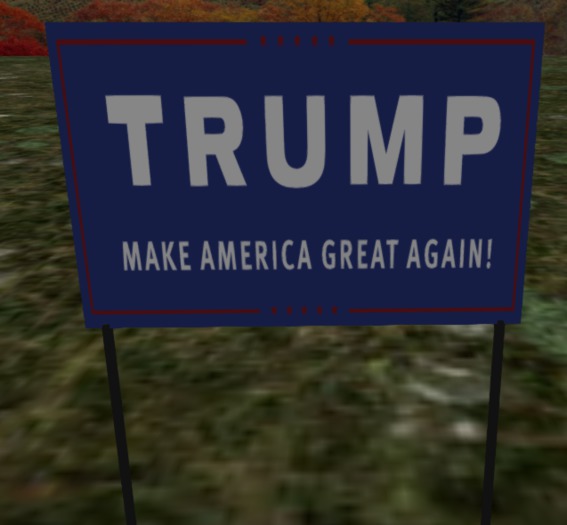 Trump campaign sign