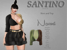 Santino Design-Decolte Top-Green