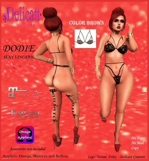 D.C: Dodie Lingerie Brown