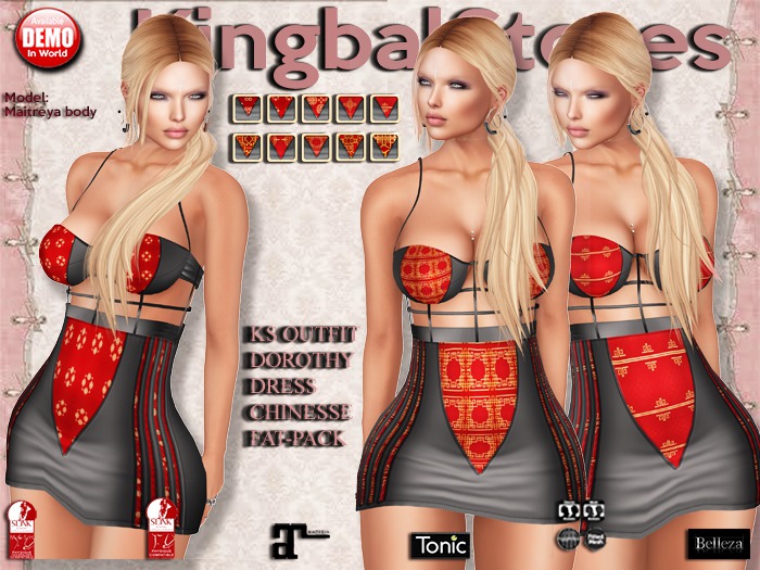 420 KS OUTFIT DOROTHY DRESS CHINESSE FAT-PACK
