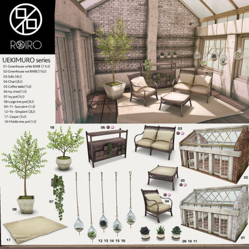 ROIRO - "Uekimuro" Droplants-empty -BOX