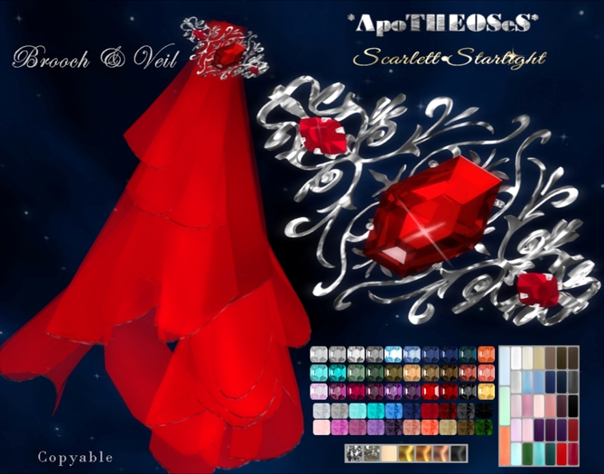 ADD ME BOX *AS* 2 Brooch & Veil~Scarlett Starlight