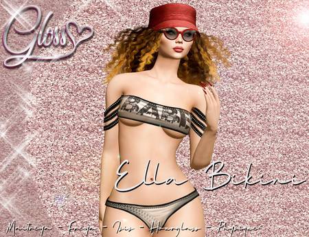 Second Life Marketplace - *Gloss* Ella Bikini Silver