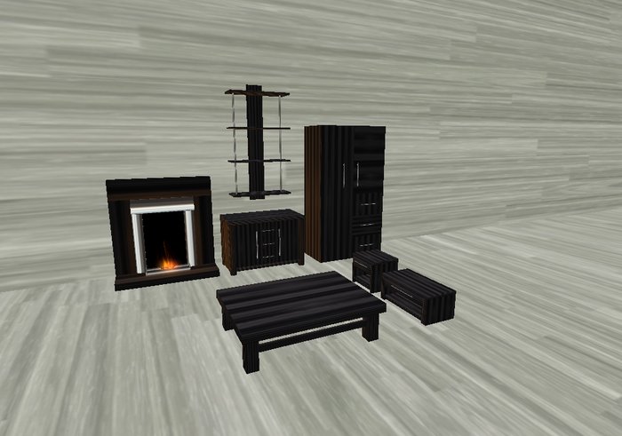 Midnight Chrome Furniture Set