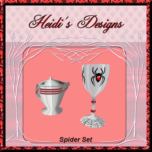 Heidi's Spider tea set