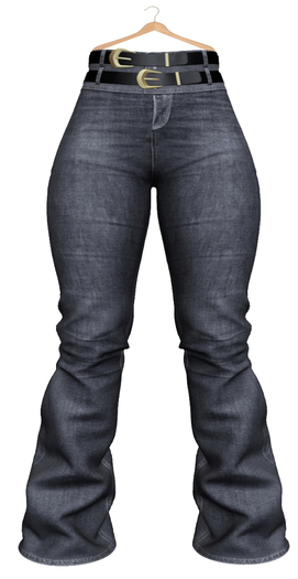 ::LiES:: Bell Bottom Jeans Grey [ADD ME]