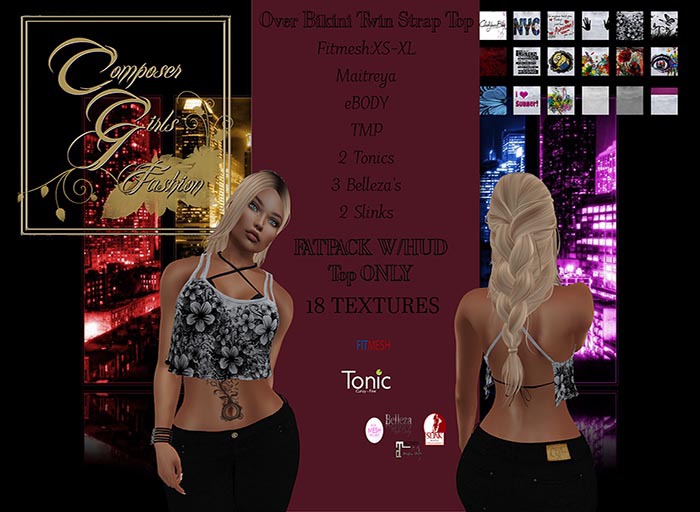!CGF-Over Bikini Top W/Hud