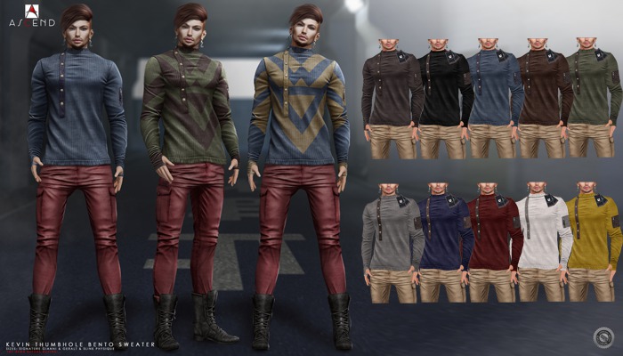 //Ascend// Kevin Sweater - FATPACK SOLIDS [ADD ME]