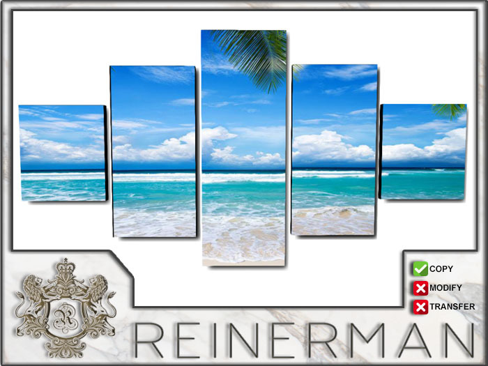 .::R::. - 5 Panel Wall Decor 100%mesh (Beach1)