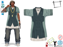 WC1211 Men's Oversize Rap Shirt DEVKIT