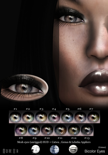 Bicolor Eyes pack by Madame Noir