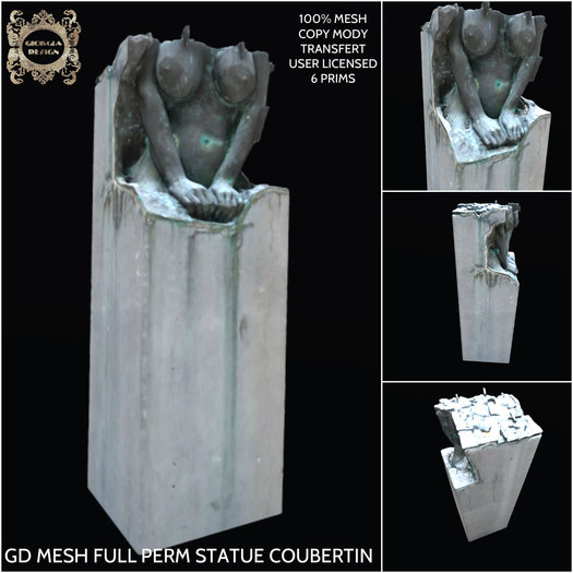 GD MESH FULL PERM STATUE COUBERTIN