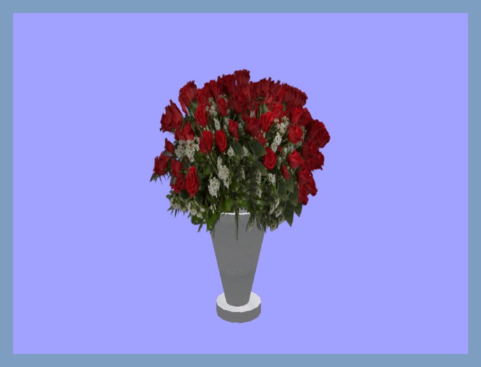 Flowers on pedestal