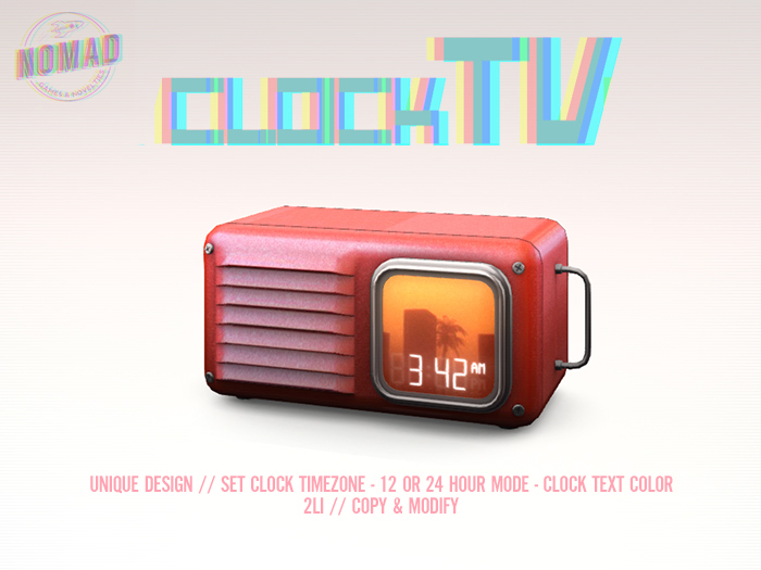 NOMAD // Clock TV // Red