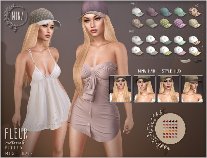 MINA - Fleur (with Cap) - Reds