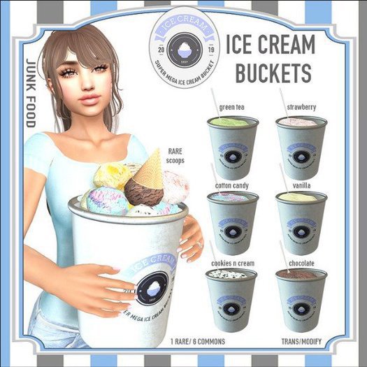 Junk Food - Ice Cream Bucket (Green Tea)