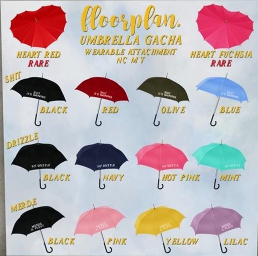 floorplan. umbrella gacha / merde black