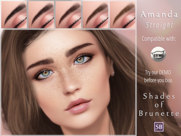 Eyebrows, Catwa: Amanda.Straight.Brunette