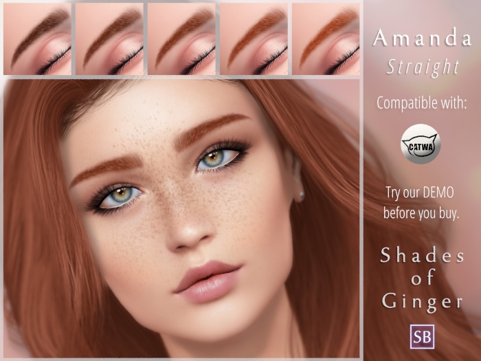 Eyebrows, Catwa: Amanda.Straight.Ginger