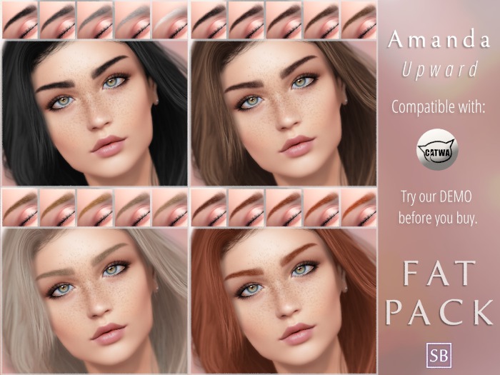 [SB] *Catwa* Eyebrows Applier: Amanda/Upward ::Fatpack::