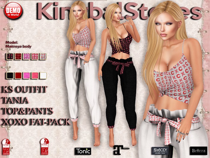 420 KS OUTFIT TANIA TOP&PANTS XOXO FAT-PACK