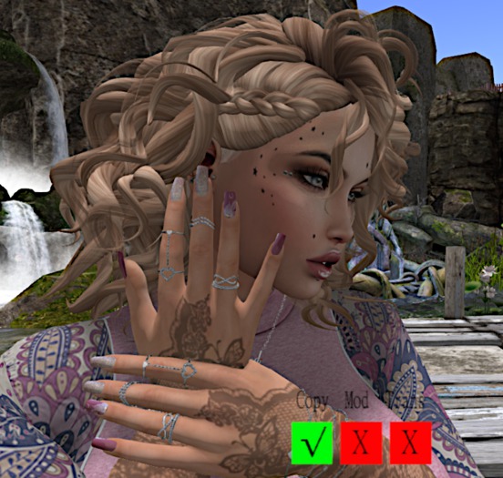 .:PD:. Floral Mauve Nail Appliers