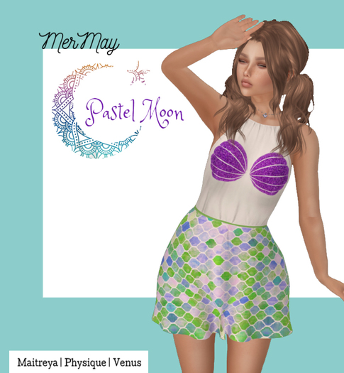 {Pastel Moon} MerMay Dress