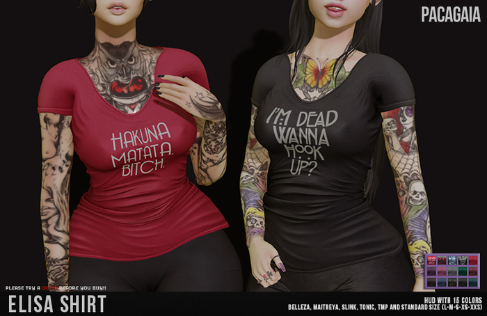 :PC: Elisa Shirt {WEAR ME}