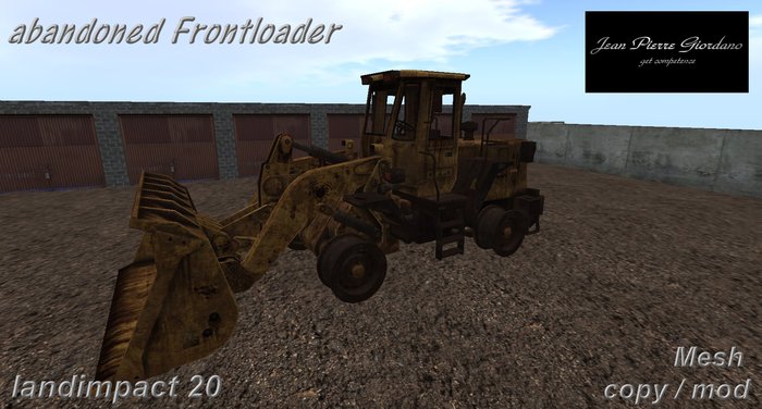abandoned Frontloader mesh 