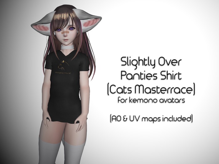 LMF Kemono Slightly Over Panties Shirt (Cats Masterrace)