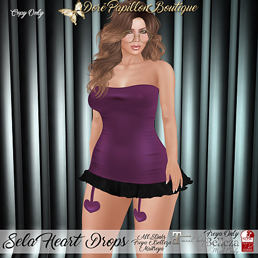 DPB Sela Heart Drops - Violet