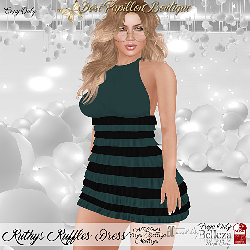 DPB Ruthys Ruffles Dress - Blugrn